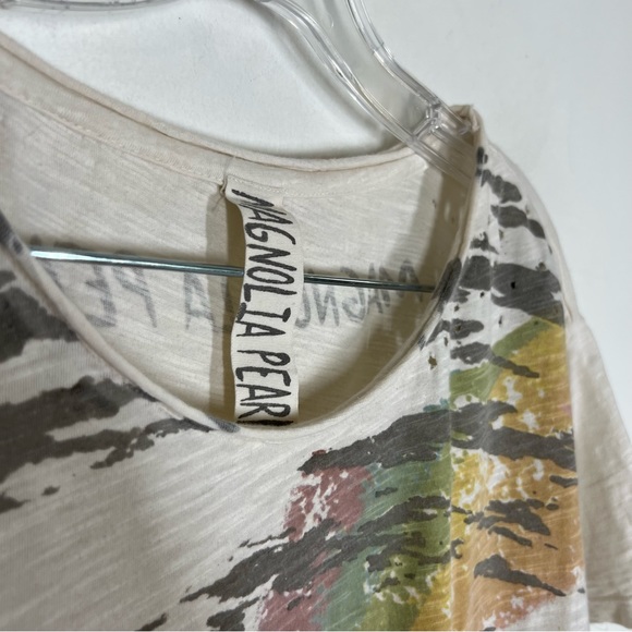 Magnolia Pearl What Does Your Heart Say Distressed Tee OS - Picture 5 of 11